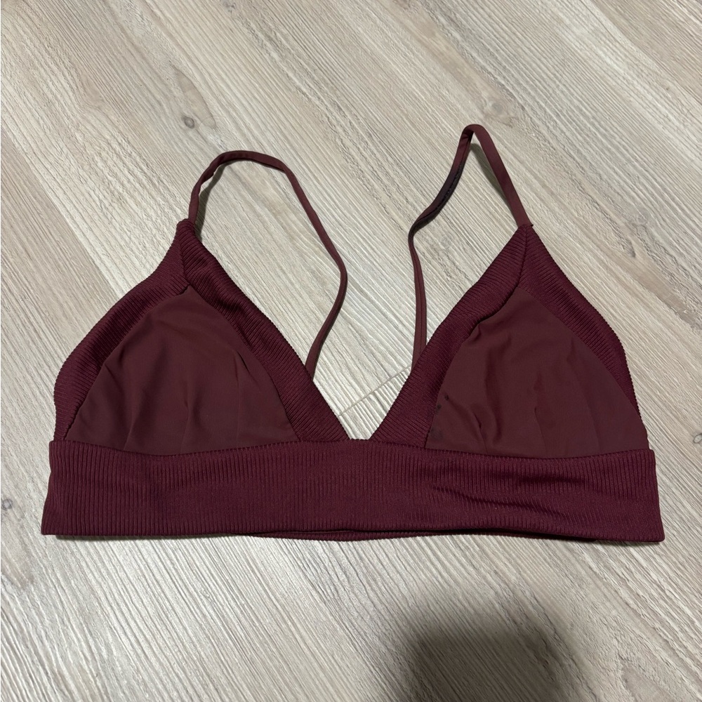 Elegant Burgundy Bikini Top